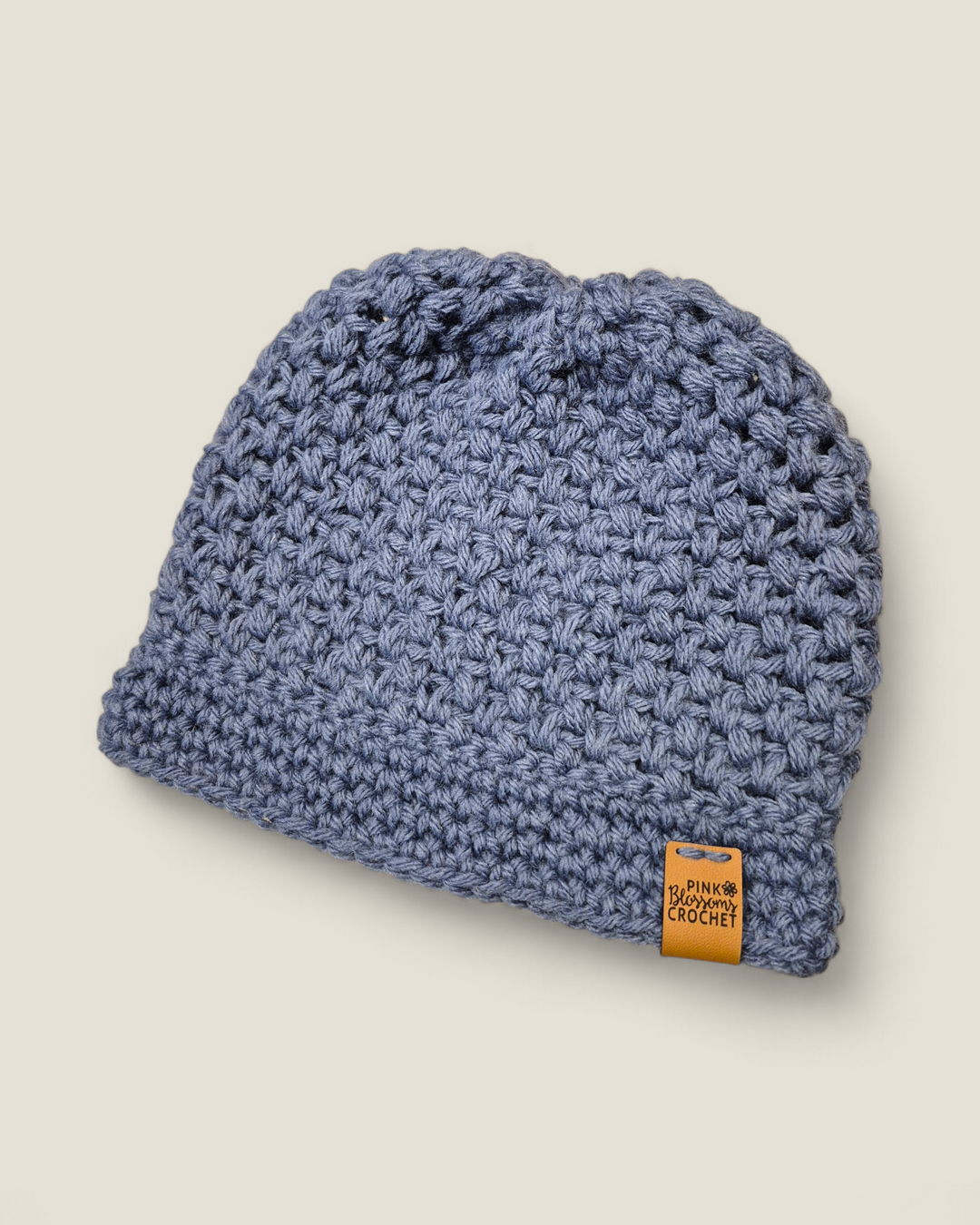 Pink Blossom Crochet, Kids Crocheted Beanie Hats