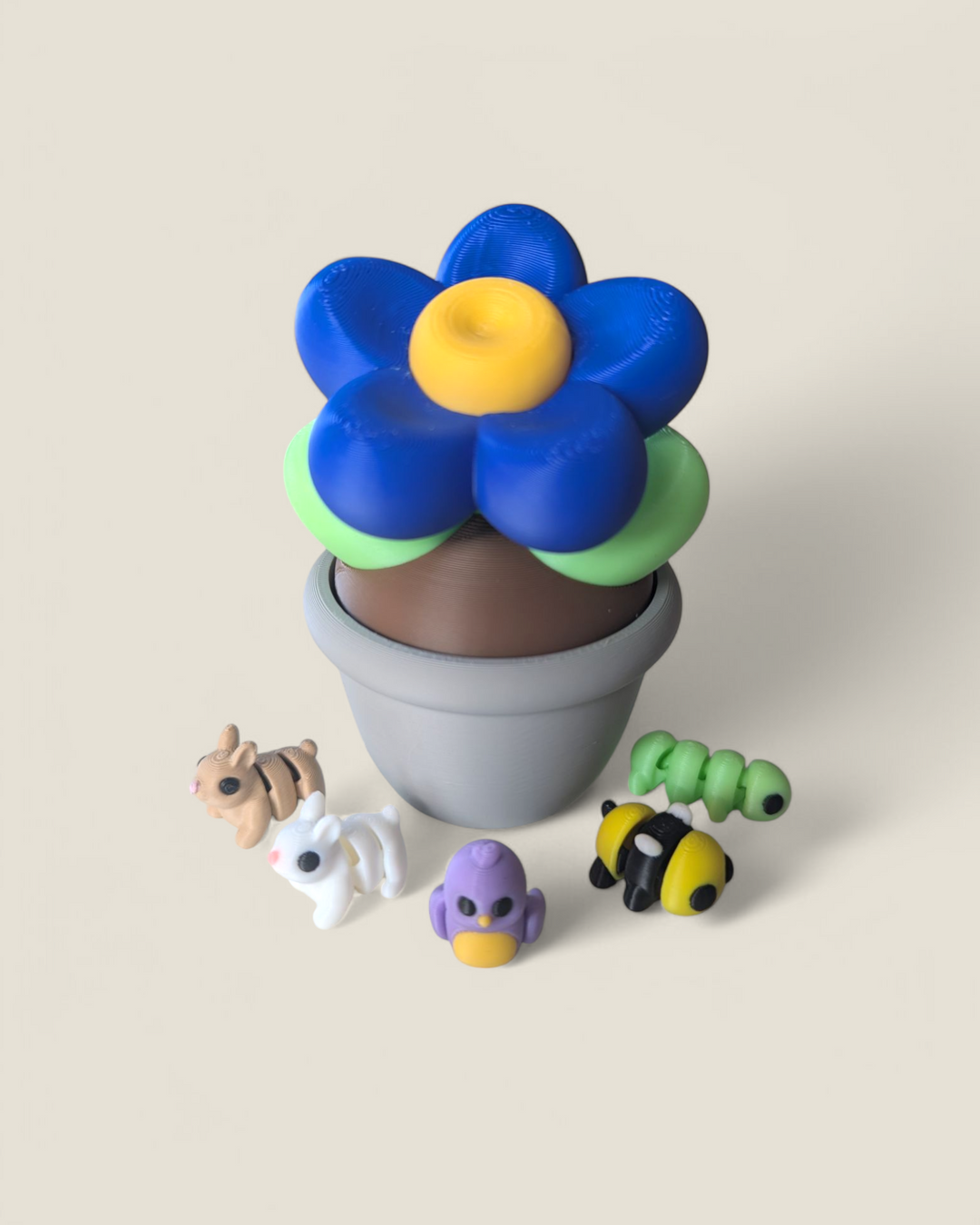 Marlin Fine Craft 3D, Flowers in Pots with Micro Mini Toy Sets