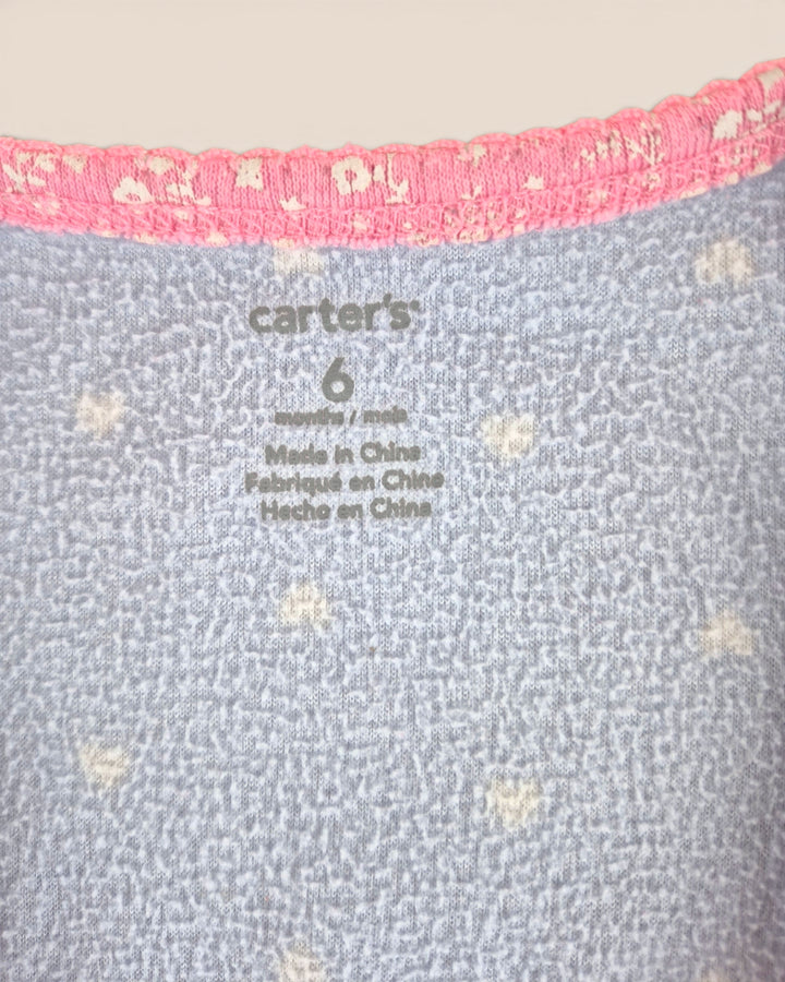 Pre-Loved Carter's Fleece "Little Sister" Footies Girls 6M | Betty’s Marketplace