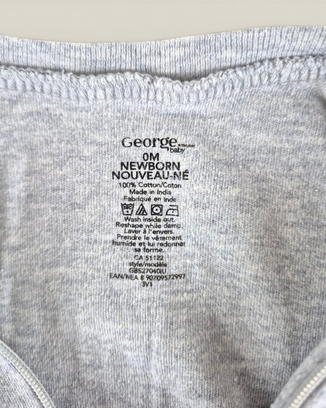 Pre-Loved George Grey Cloud Footies NB | Betty’s Marketplace