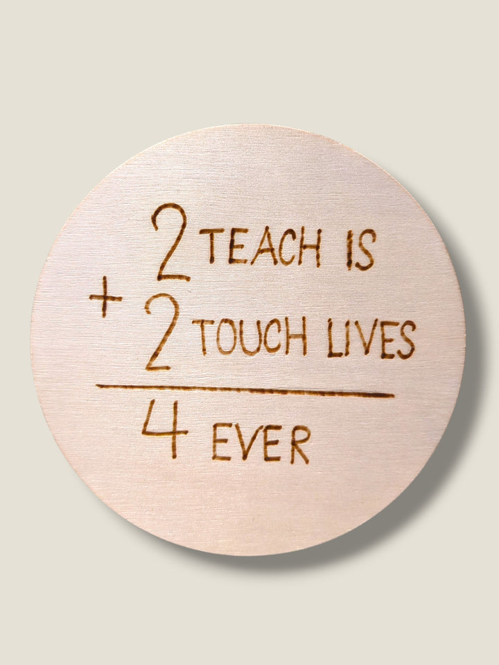Marked In Wood, Wood Burnt Cork Backed Coasters
