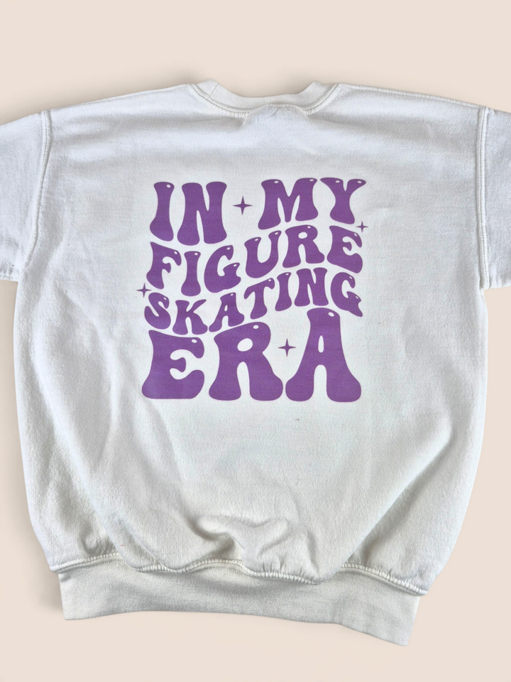 Pre-Loved Gildan White Figure Skating Sweater Youth Medium Play Condition | Betty’s Marketplace