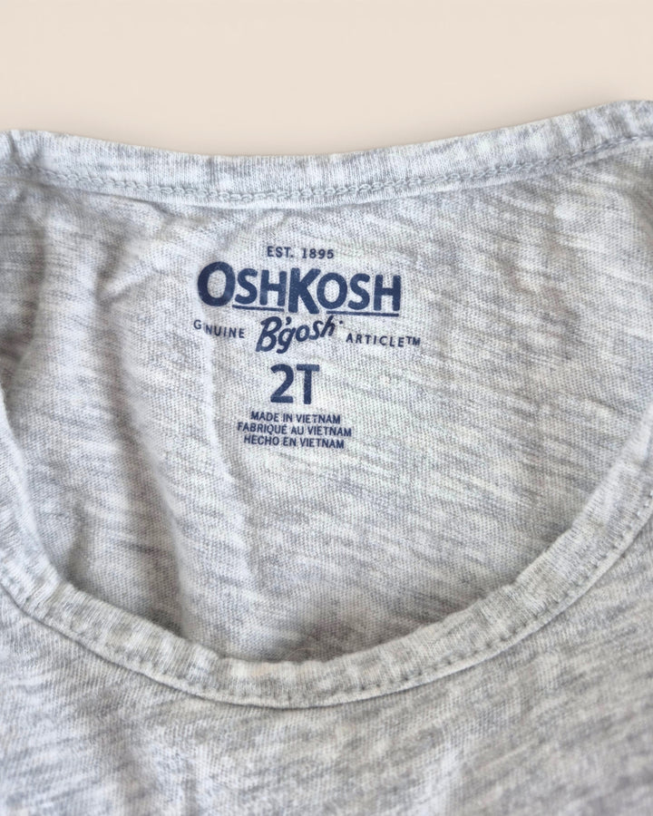 Pre-Loved Oshkosh Grey Long Sleeve Top Girls 2Y | Betty’s Marketplace