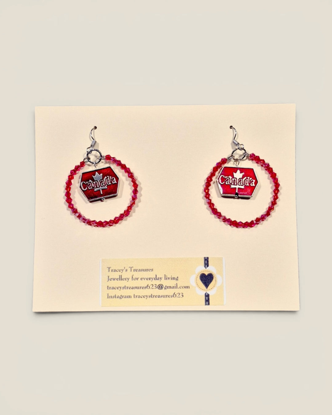 Tracey's Treasures, Canada Themed Earrings