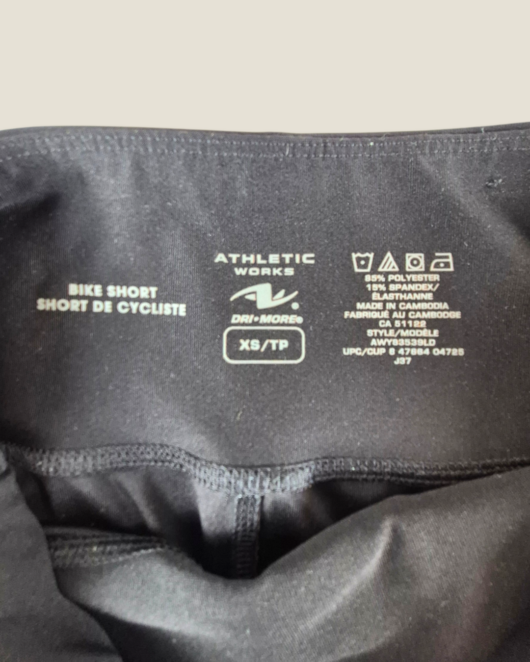 Pre-Loved Athletic Works Black Bike Shorts Ladies XS | Betty’s Marketplace