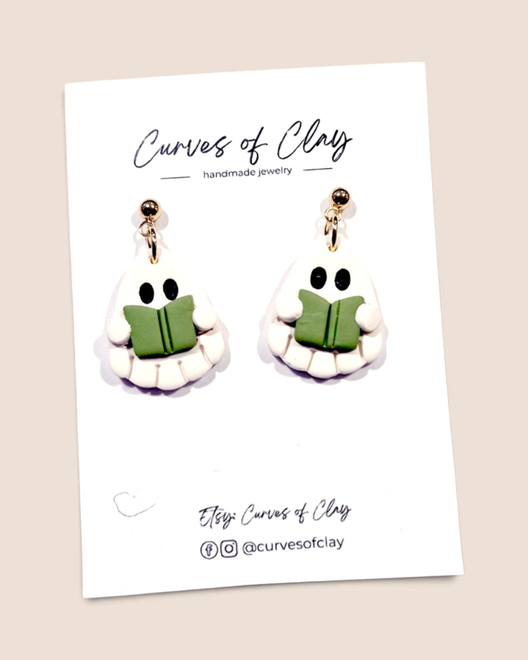 Curves of Clay, Autumn and Halloween Dangle Earrings