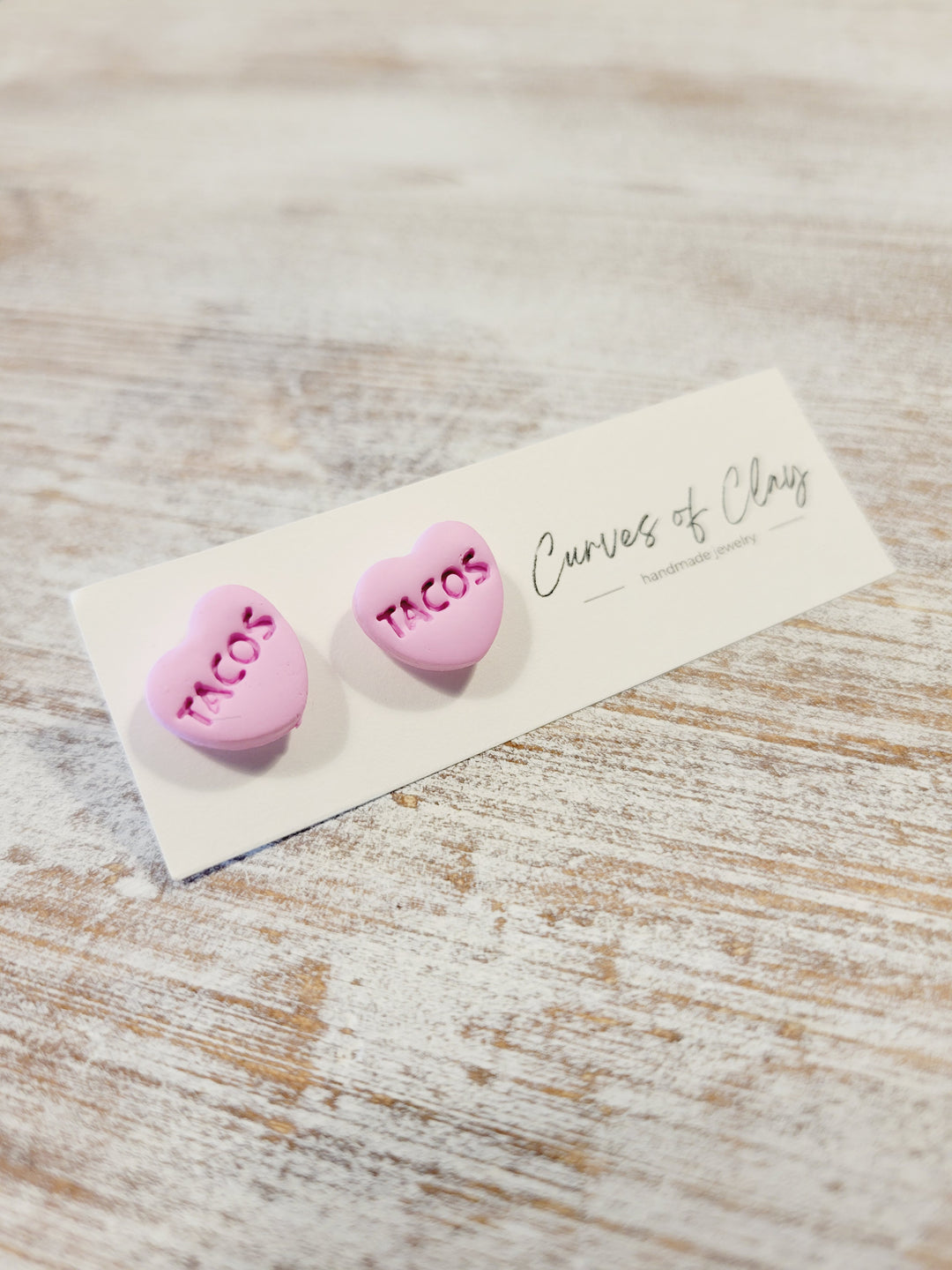Curves of Clay, Valentine & Love Inspired Stud Earrings