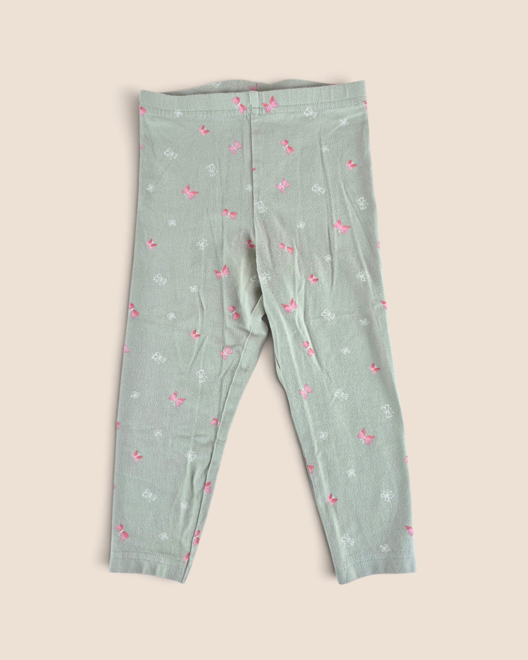Pre-Loved Carter's Green Butterfly Leggings Girls 2Y | Betty’s Marketplace