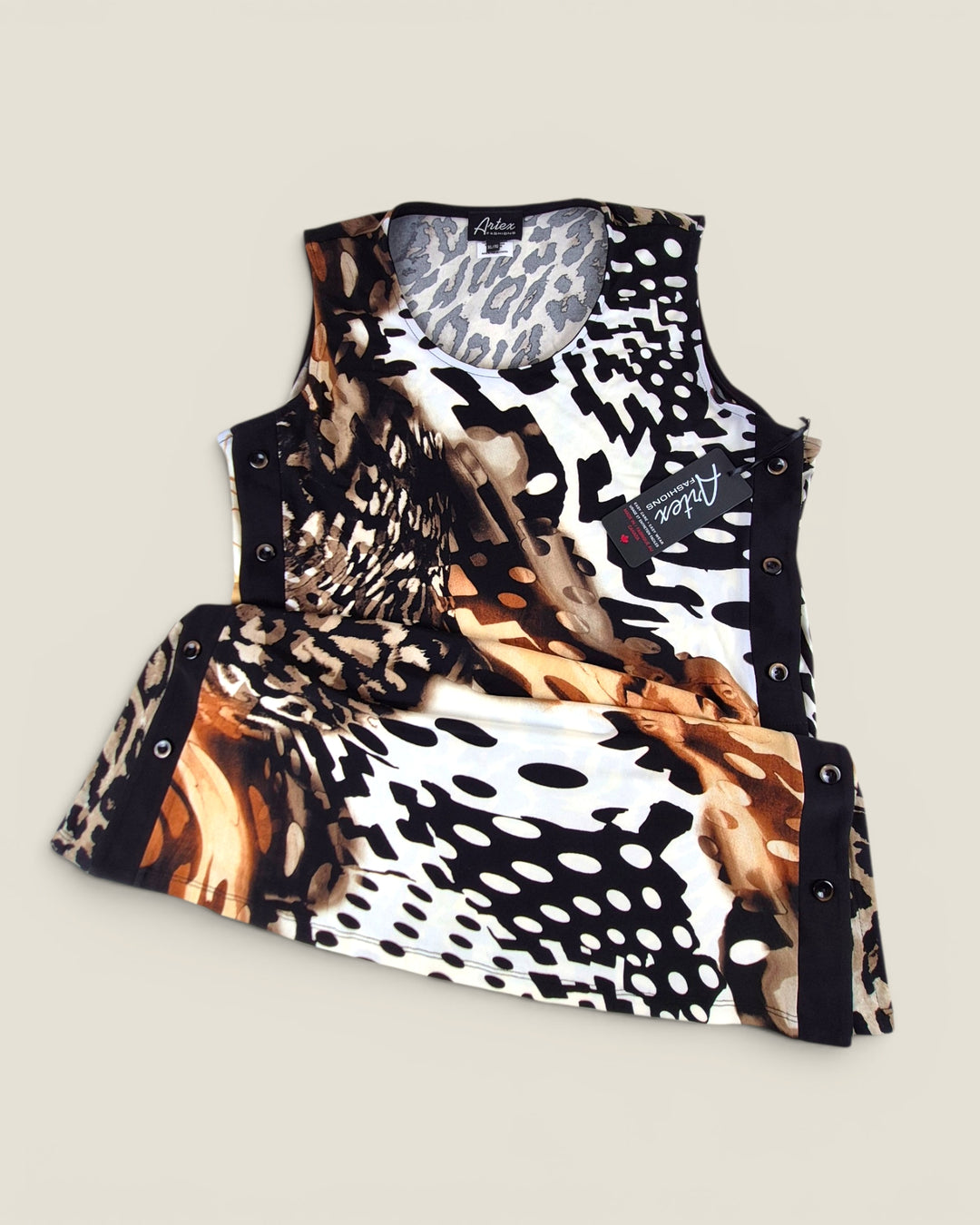 Pre-Loved Artex Animal Print Top Ladies XL | Betty’s Marketplace
