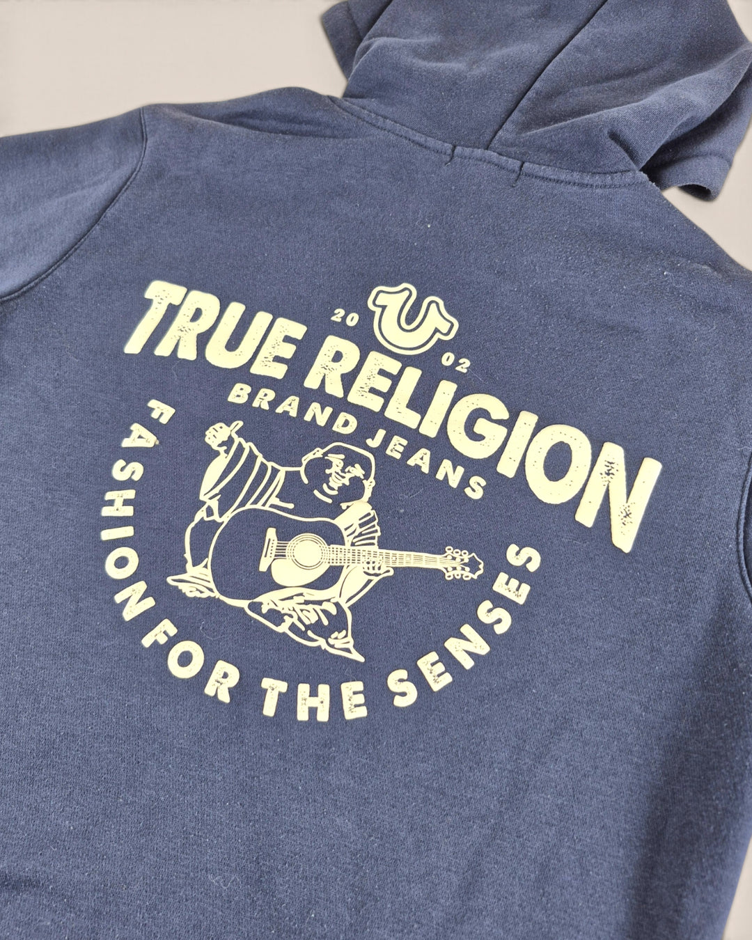 Pre-Loved True Religion Navy Zippered Hoodie Adult Small | Betty’s Marketplace
