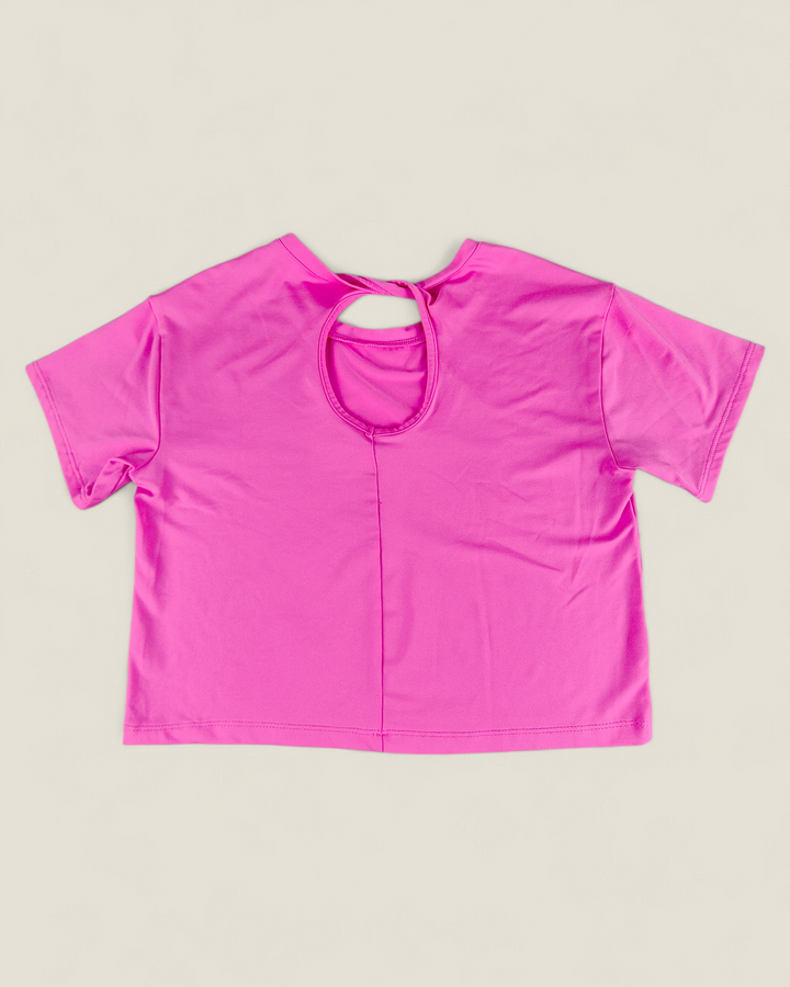 Pre-Loved Children's Place Pink Athletic Cropped Tee Girls 7-8Y | Betty’s Marketplace