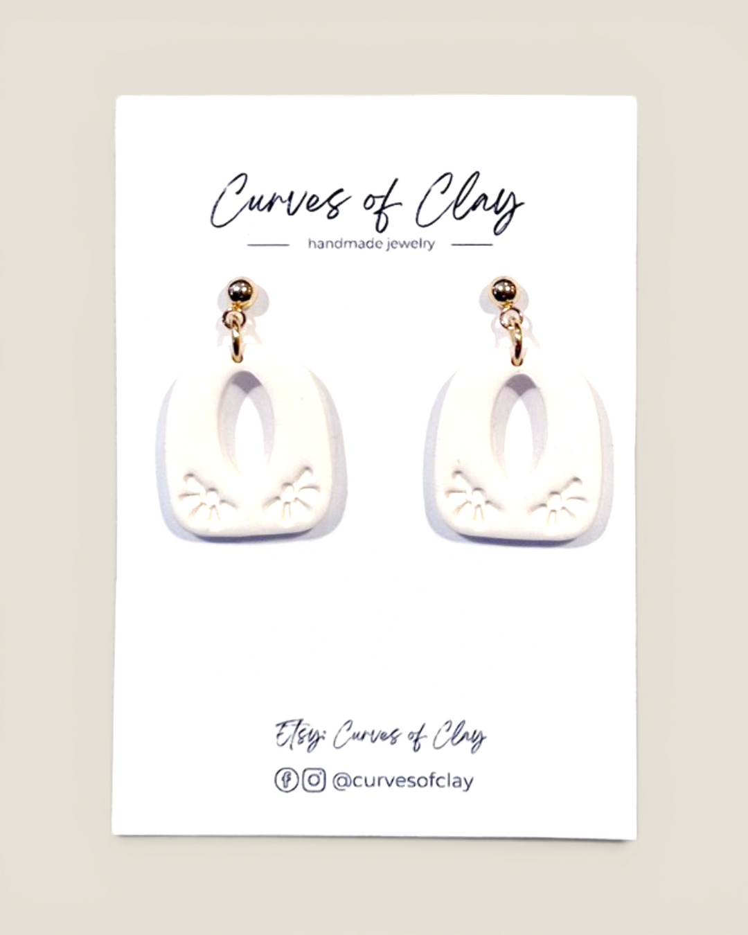 Curves of Clay, Everyday Dangle Earrings