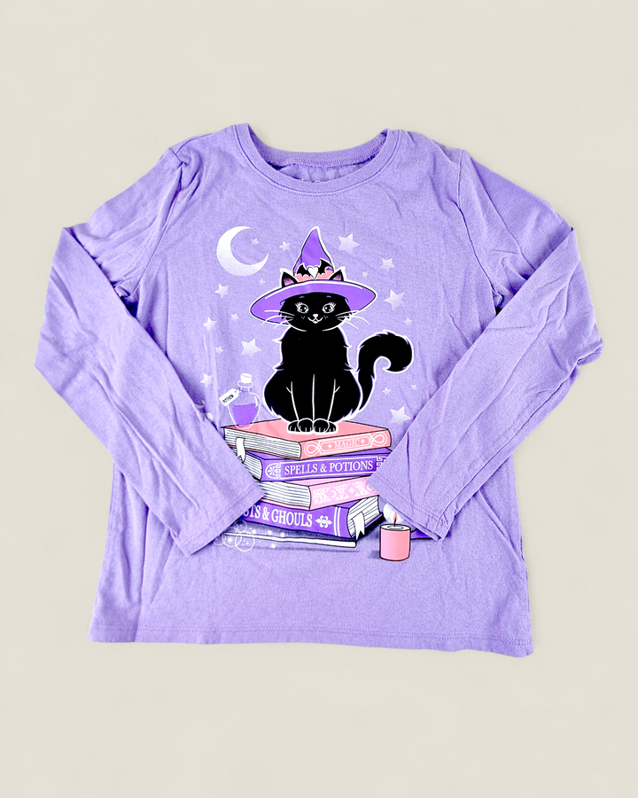 Pre-Loved Children's Place Purple Halloween Top Girls 7-8Y | Betty’s Marketplace