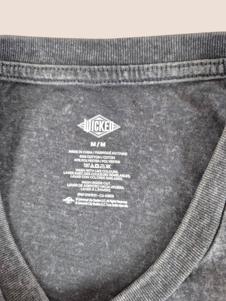 Pre-Loved Wicked Charcoal T Shirt Adult Medium | Betty’s Marketplace