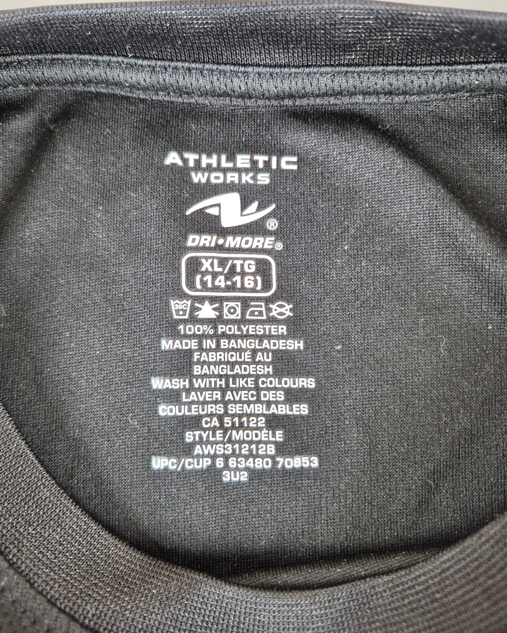 Pre-Loved Athletic Works Black Tee 14-16Y | Betty’s Marketplace