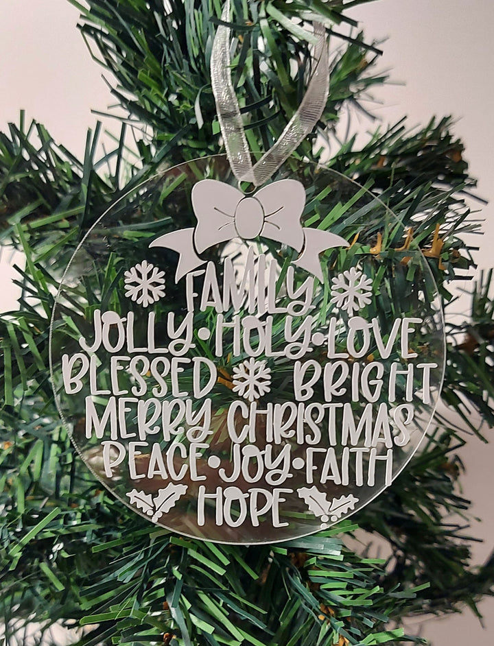 Liz's Custom Creations, Acrylic & Wood Christmas Ornaments