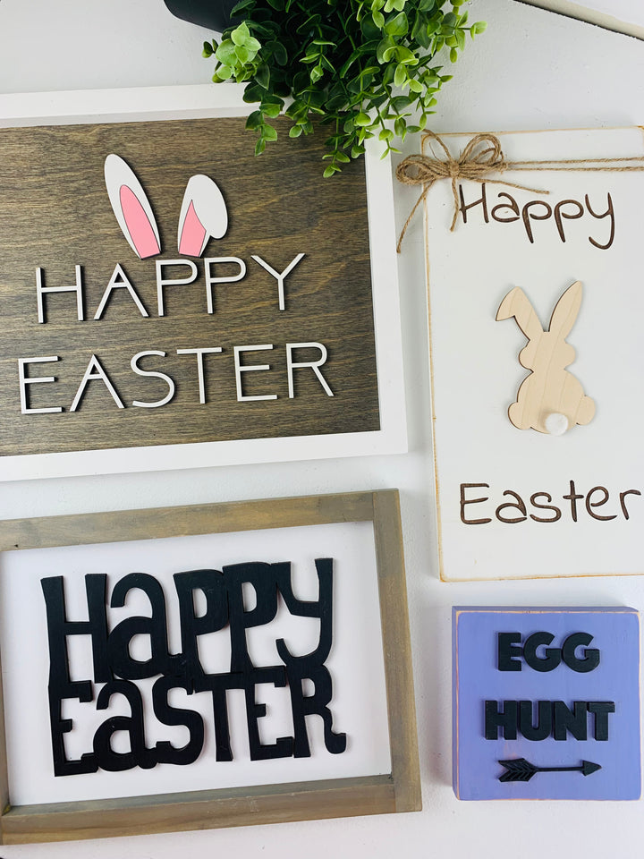 Rough Cut Dezigns, Easter Wall Signs & Shelf Sitters