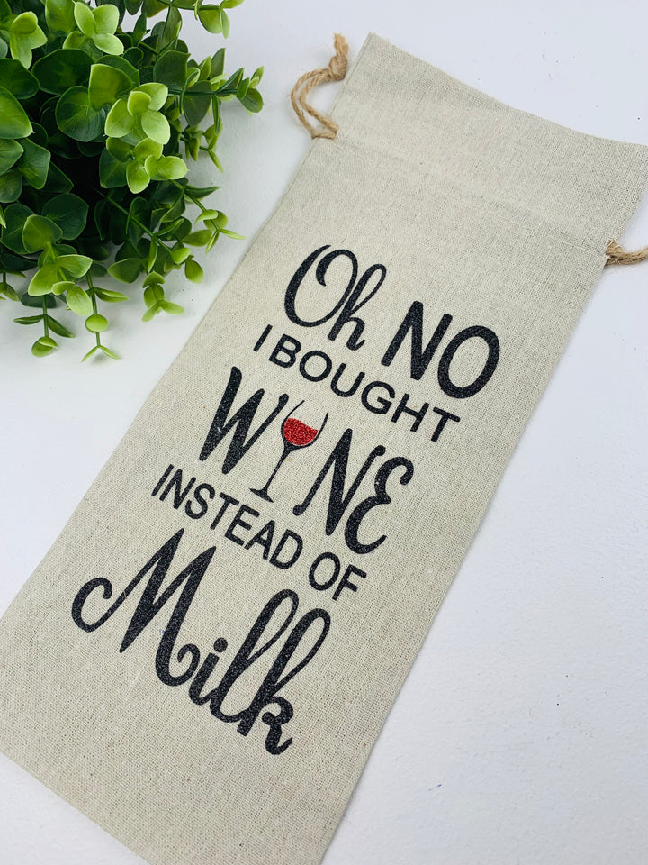 Lindsay's Creations, Burlap Wine Gift Bags