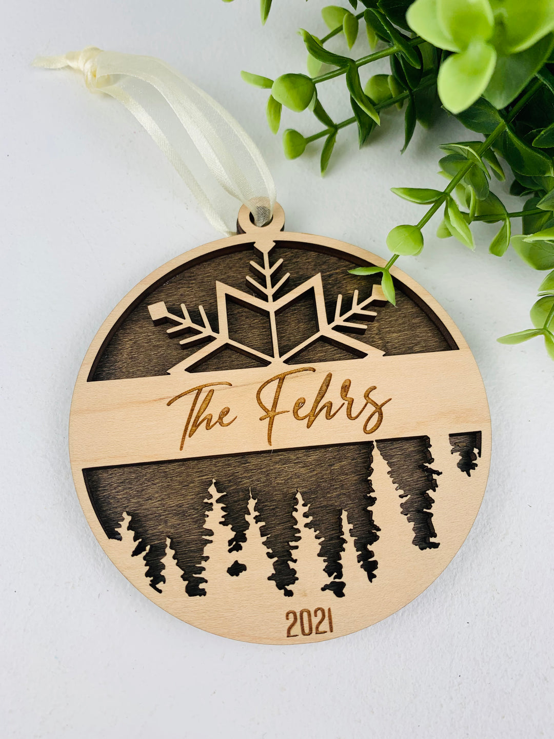 Rough Cut Dezigns, Custom Personalized Wood Ornaments