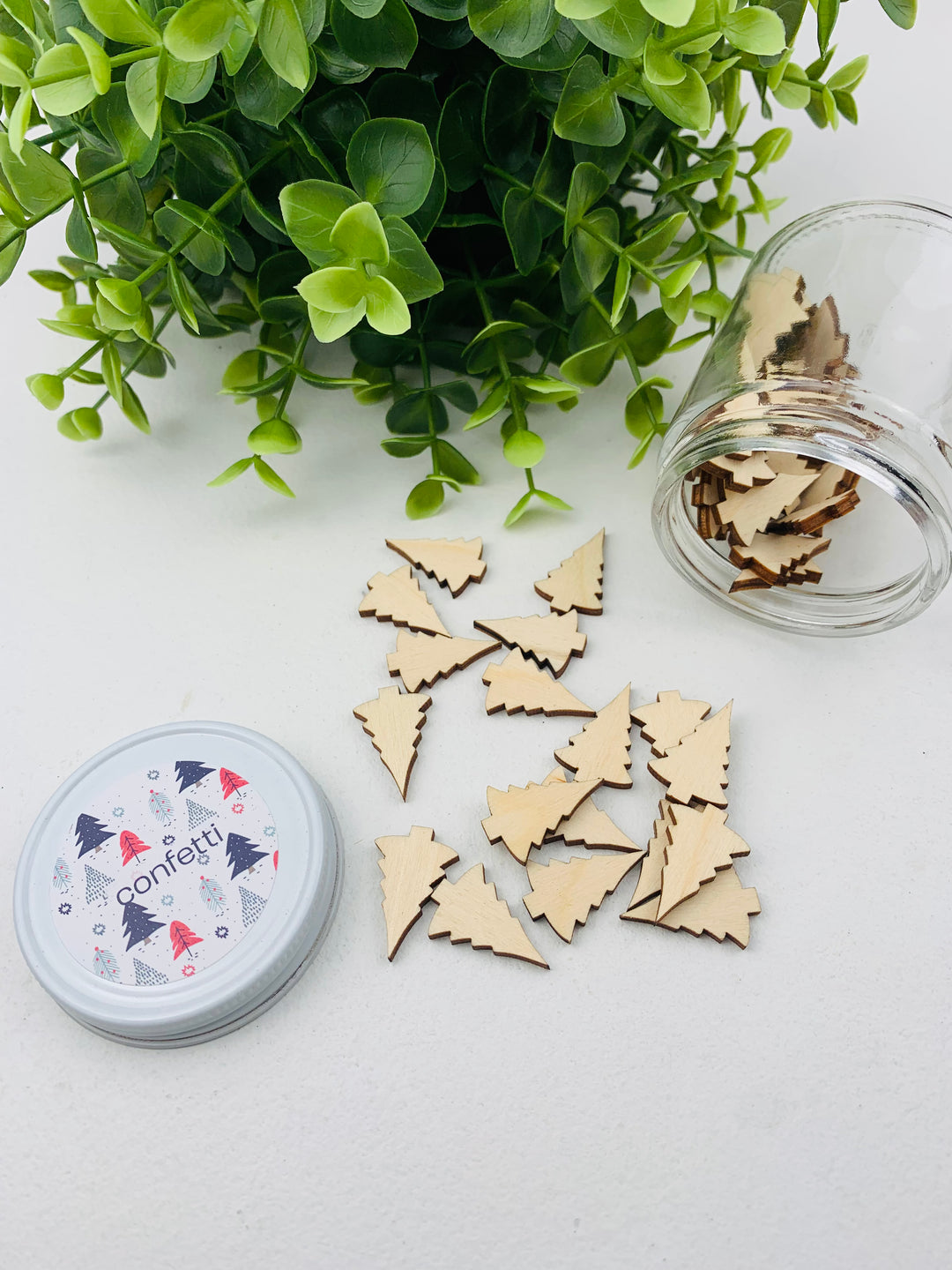 Rough Cut Dezigns, Holiday Wooden Confetti Jars